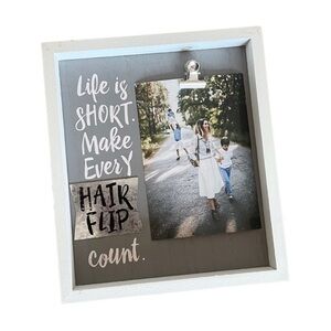 🌺 IG Design Photo Clip White Shadow Box Decor NWOT